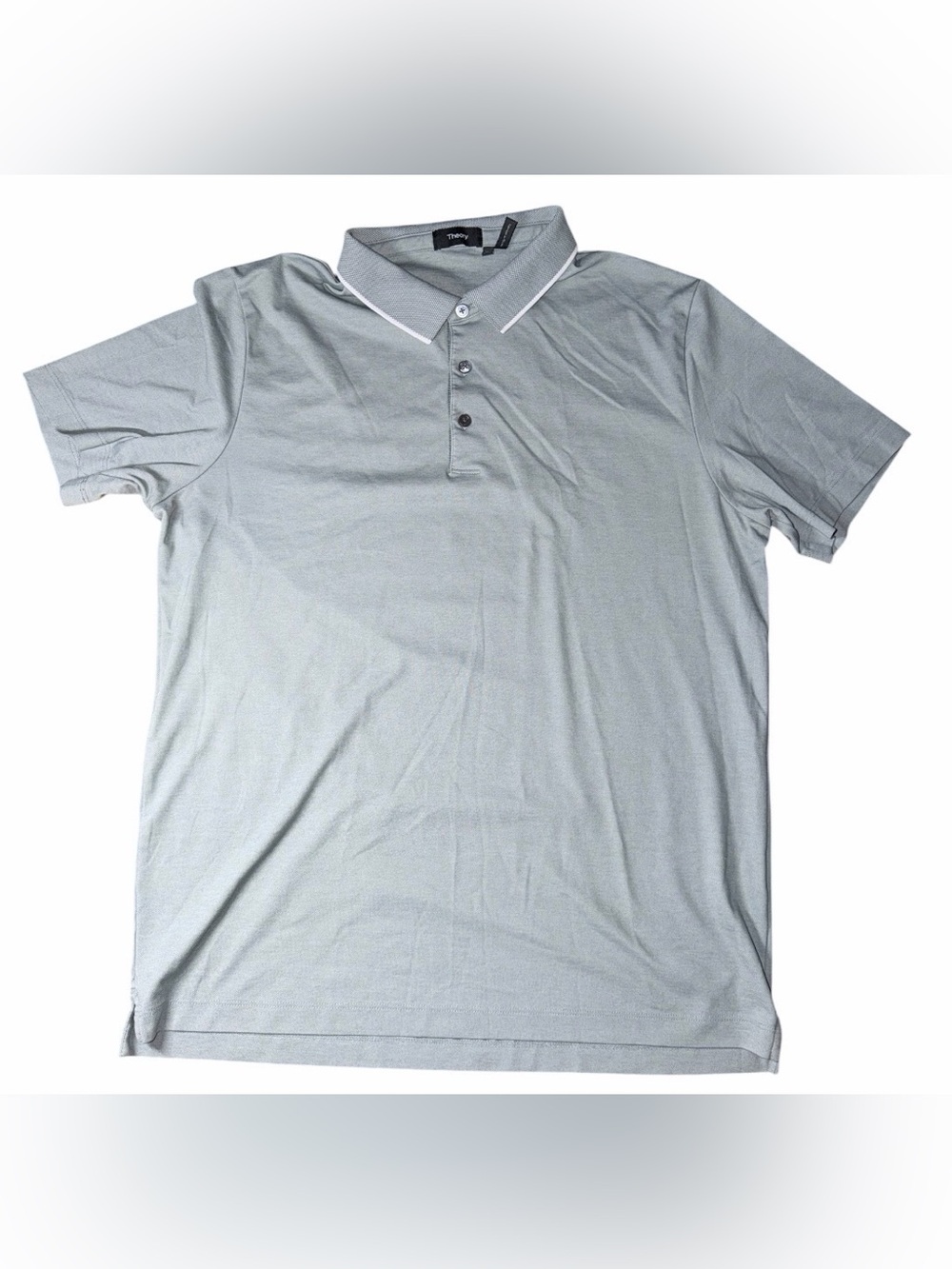 🔥 Theory Men’s Standard Pima Cotton Polyester Blend Polo Sz XL 🔥